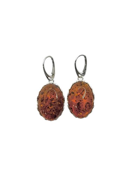 Orecchini Domar Donna Ambra in Argento Ambra AMBER-OR-15-280 - AMBER-OR-15-280